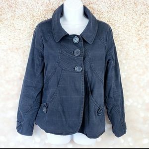 Peplum waist swing jacket Medium